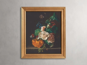 Buds and the Blooms Framed Print Wall Art,canvas wall art set