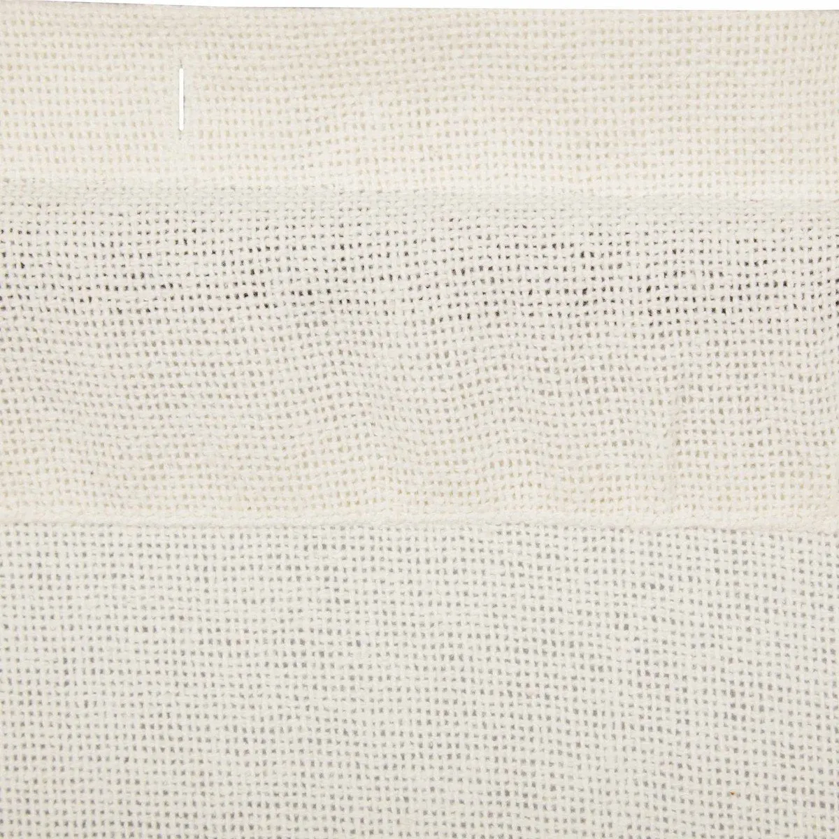 Burlap Antique White Shower Curtain