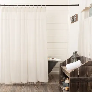 Burlap Antique White Shower Curtain Lighting,Lamps Fixtures
