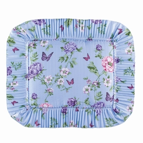 Butterfly Garden Pliss Ruffled Edge Pillow Sham Set pillowcases,cotton pillow covers,bed linen