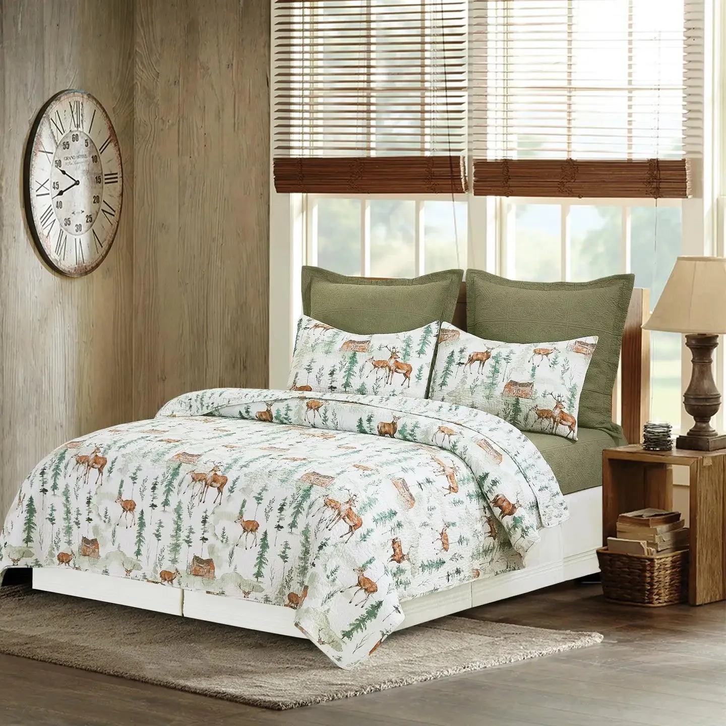 Cabin in The Woods Quilt Set