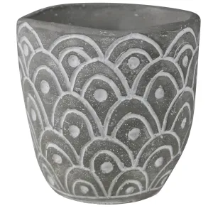Cachepot, Cement - Scallop Vase,Ceramic Vase