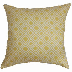 Cacia Geometric Euro Sham Yellow - Yellow/White pillowcases,cotton pillow covers,bed linen