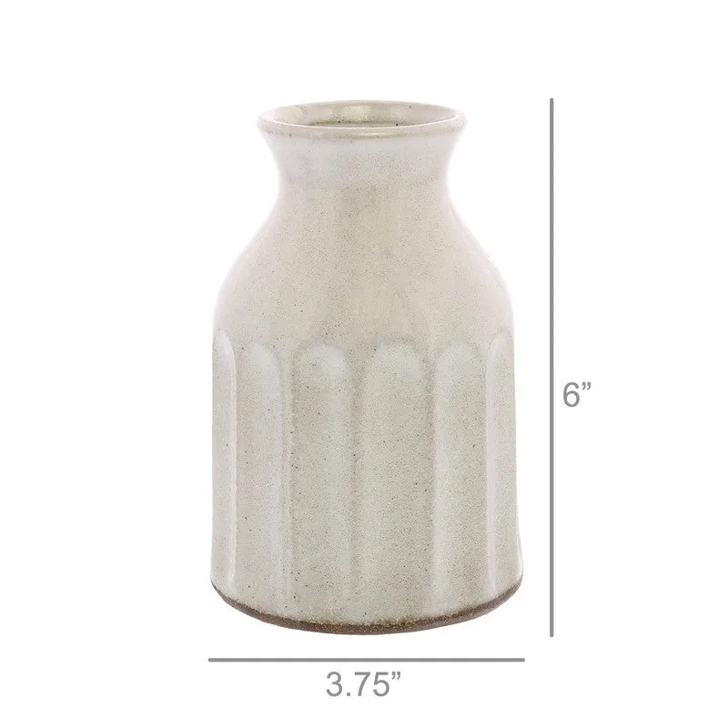 Caldwell Ceramic Vase - White