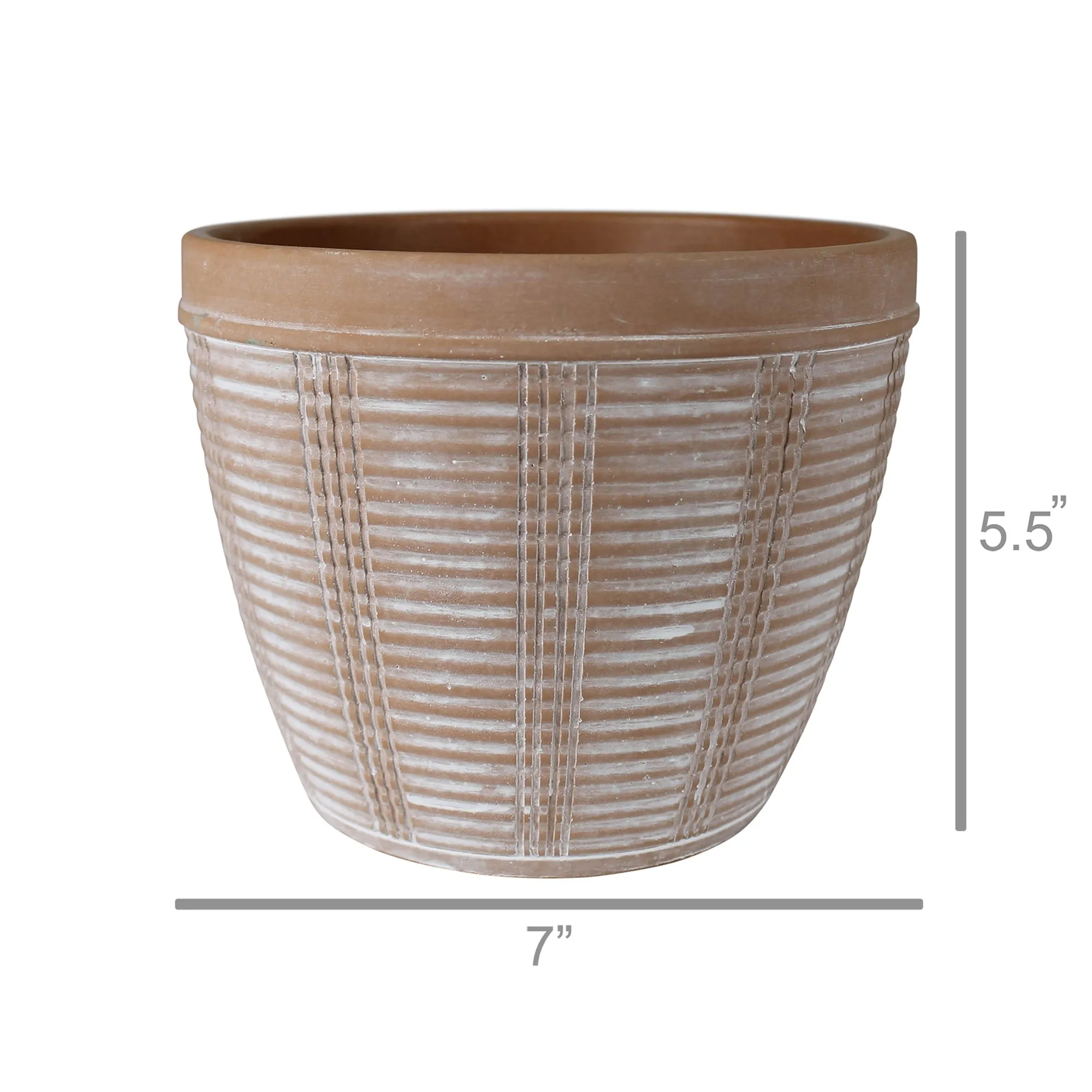 Calypso Cachepot, Cement - Lrg