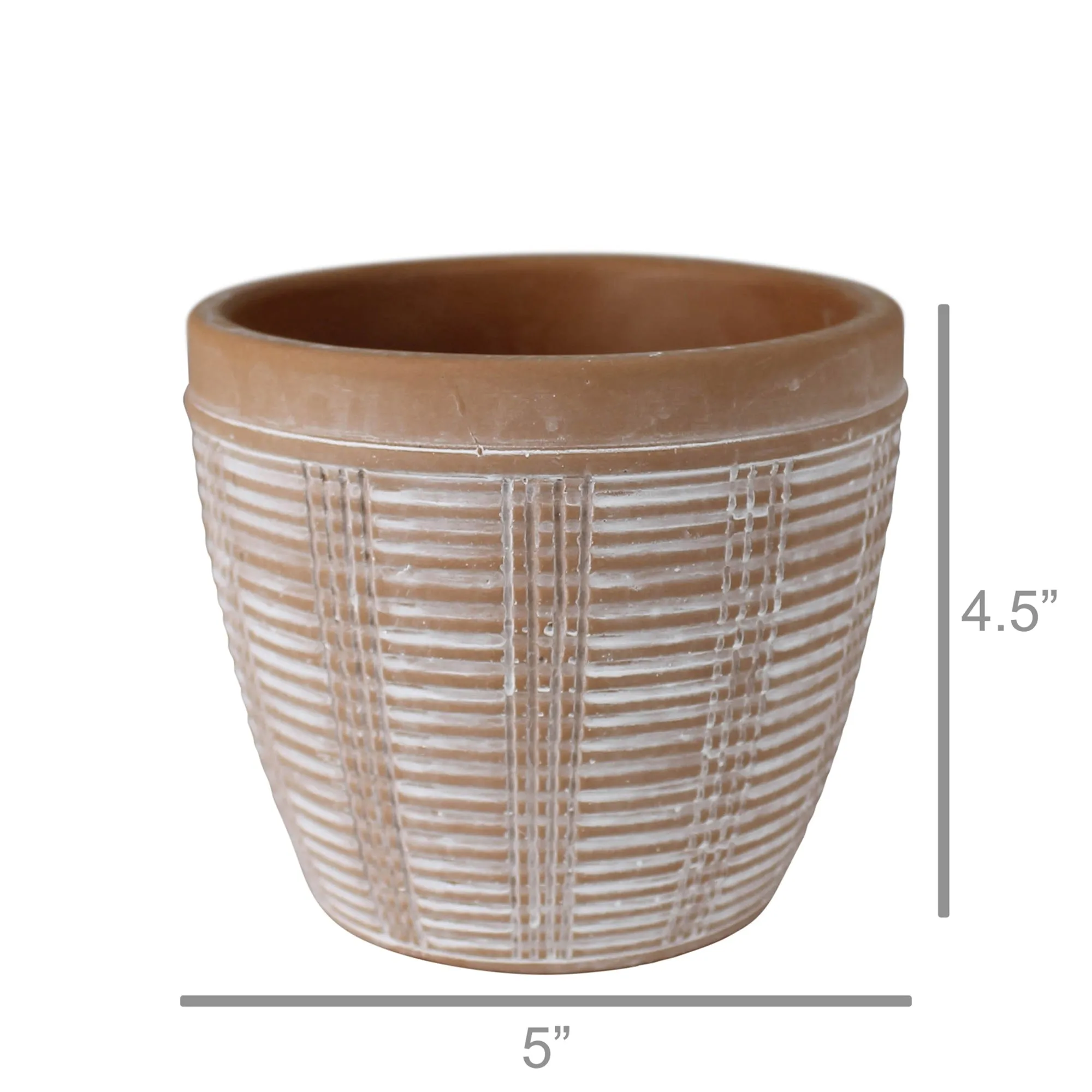 Calypso Cachepot, Cement - Sm