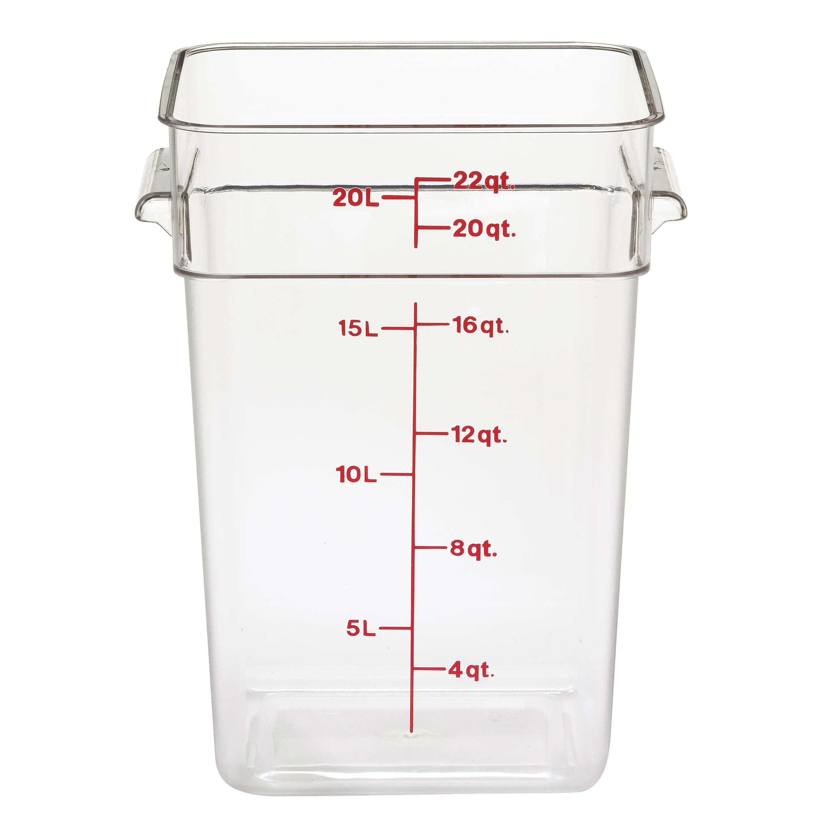 Cambro 22SFSCW135, 22 Qt Square Food Storage Container, Clear Figurines,Home Decor Statues