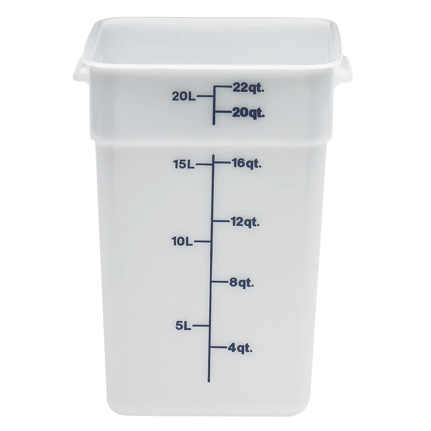 Cambro 22SFSP148, 22 Qt Square Food Storage Container, White Figurines,Home Decor Statues