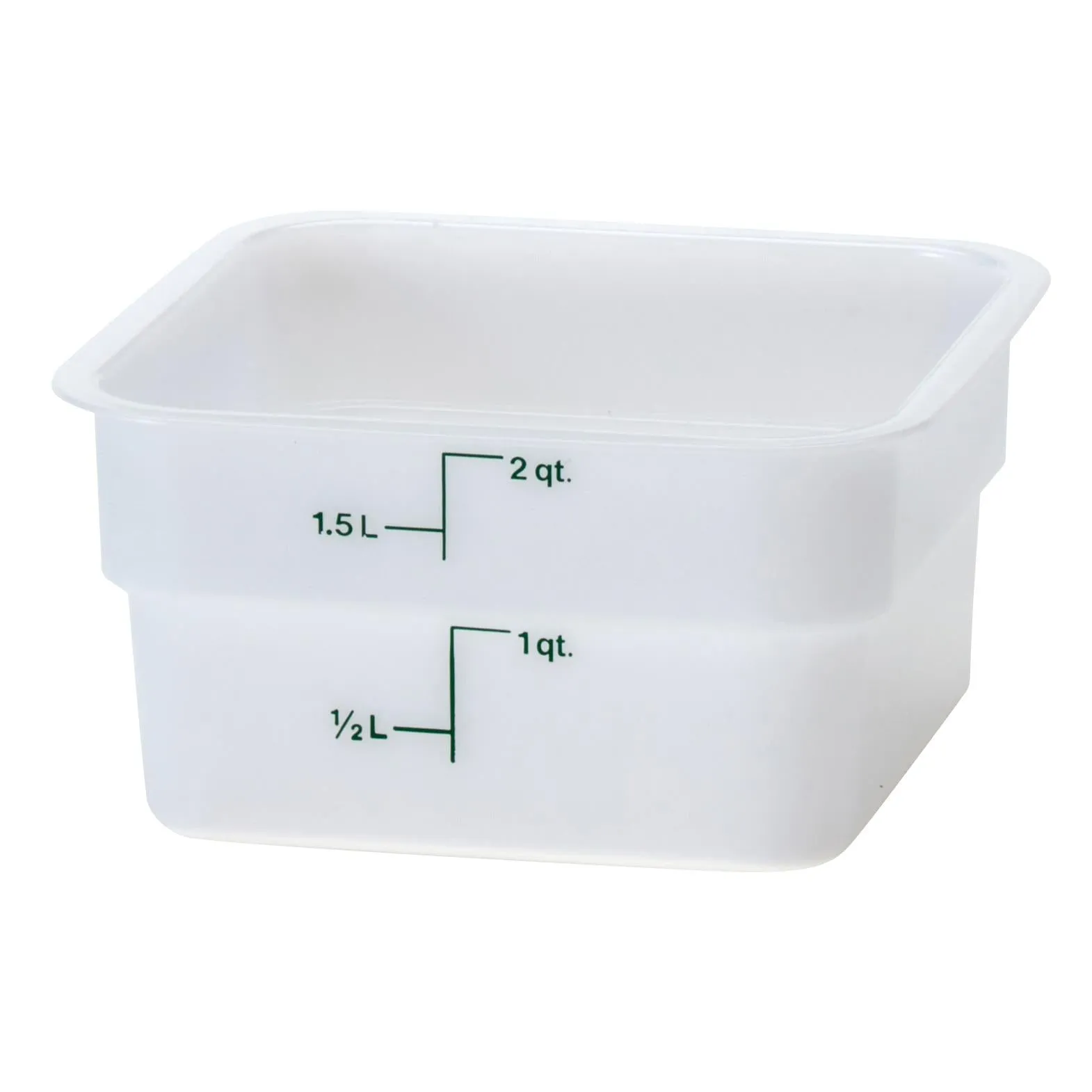 Cambro 2SFSP148, 2 Qt Square Food Storage Container, White Figurines,Home Decor Statues
