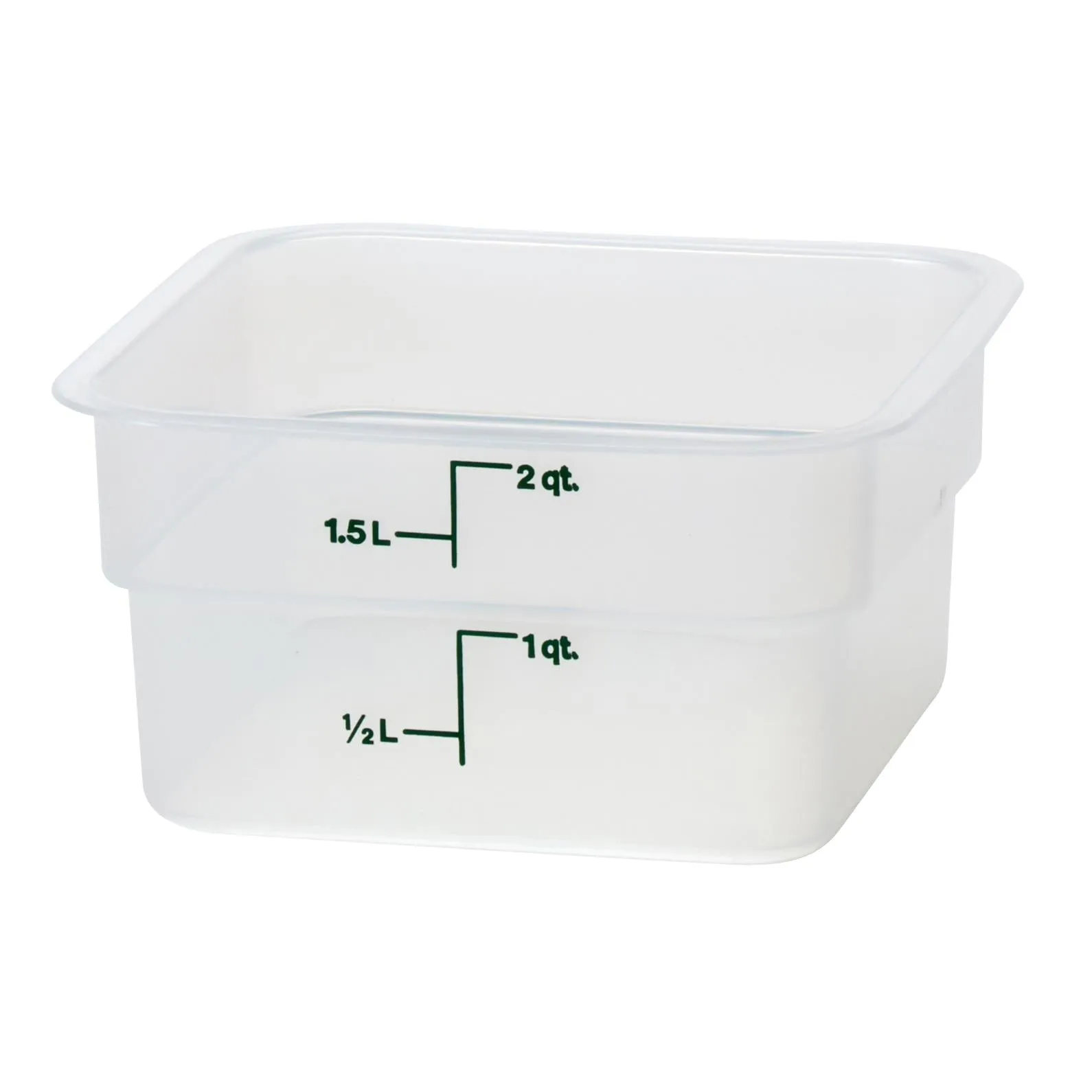 Cambro 2SFSPP190, 2 Qt Square Food Storage Container, Translucent Figurines,Home Decor Statues