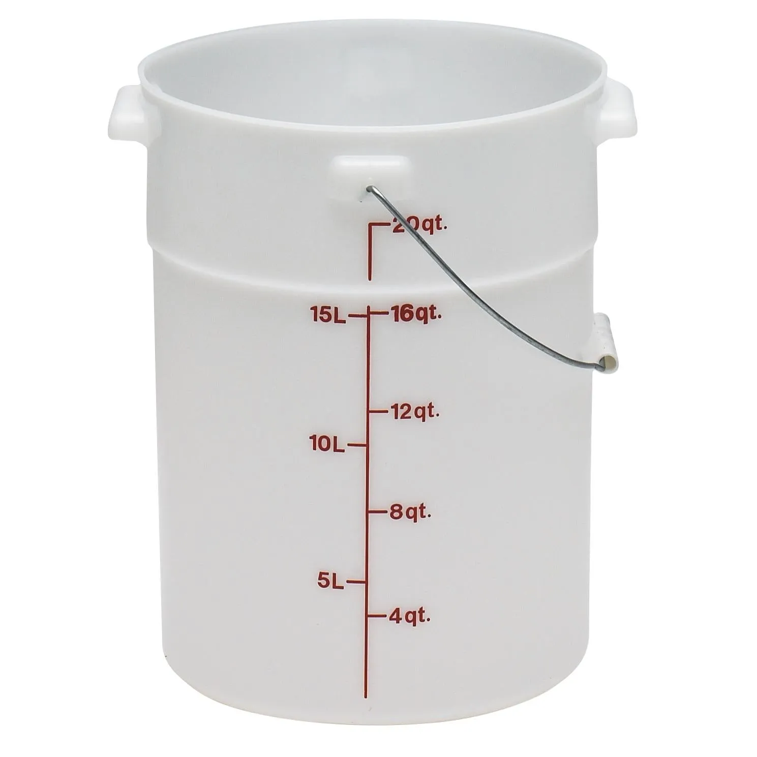 Cambro PWB22, 22 Qt Pail with Bail, White 6 /Case Figurines,Home Decor Statues