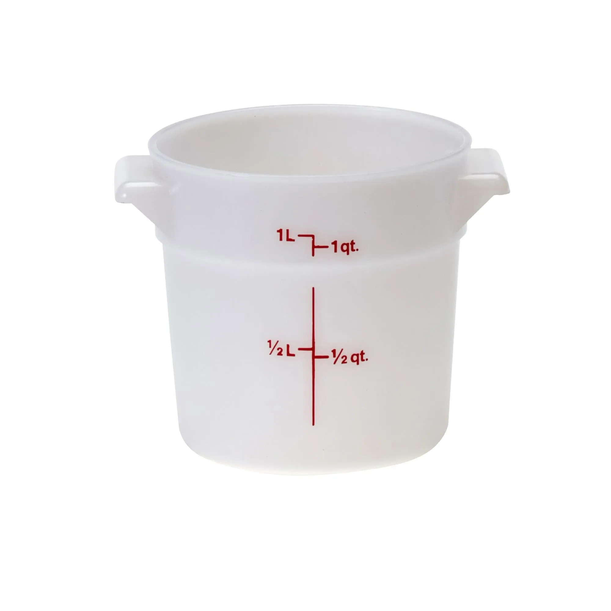 Cambro RFS1, 1 Qt Round Food Storage Container, White Figurines,Home Decor Statues