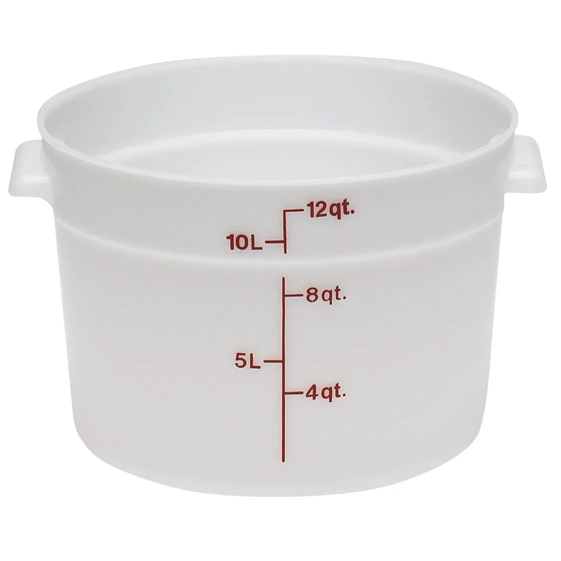 Cambro RFS12-148, 12 Qt Round Food Storage Container, White Figurines,Home Decor Statues