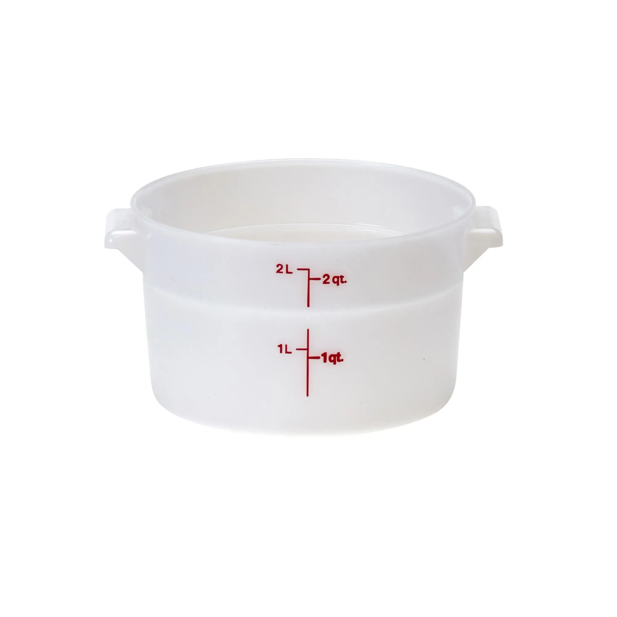 Cambro RFS2, 2 Qt Round Food Storage Container, White Figurines,Home Decor Statues