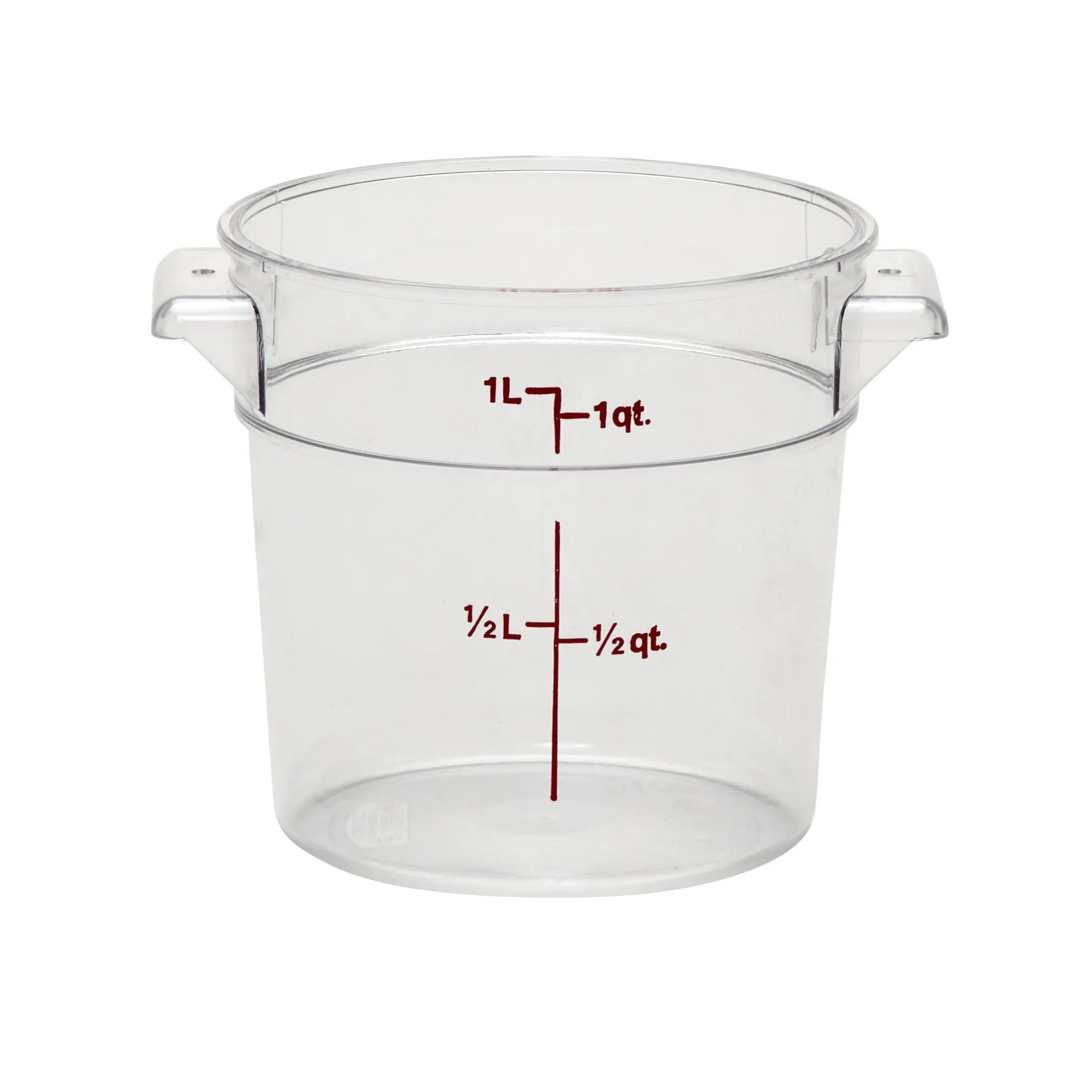 Cambro RFSCW1, 1 Qt Round Food Storage Container, Clear Figurines,Home Decor Statues
