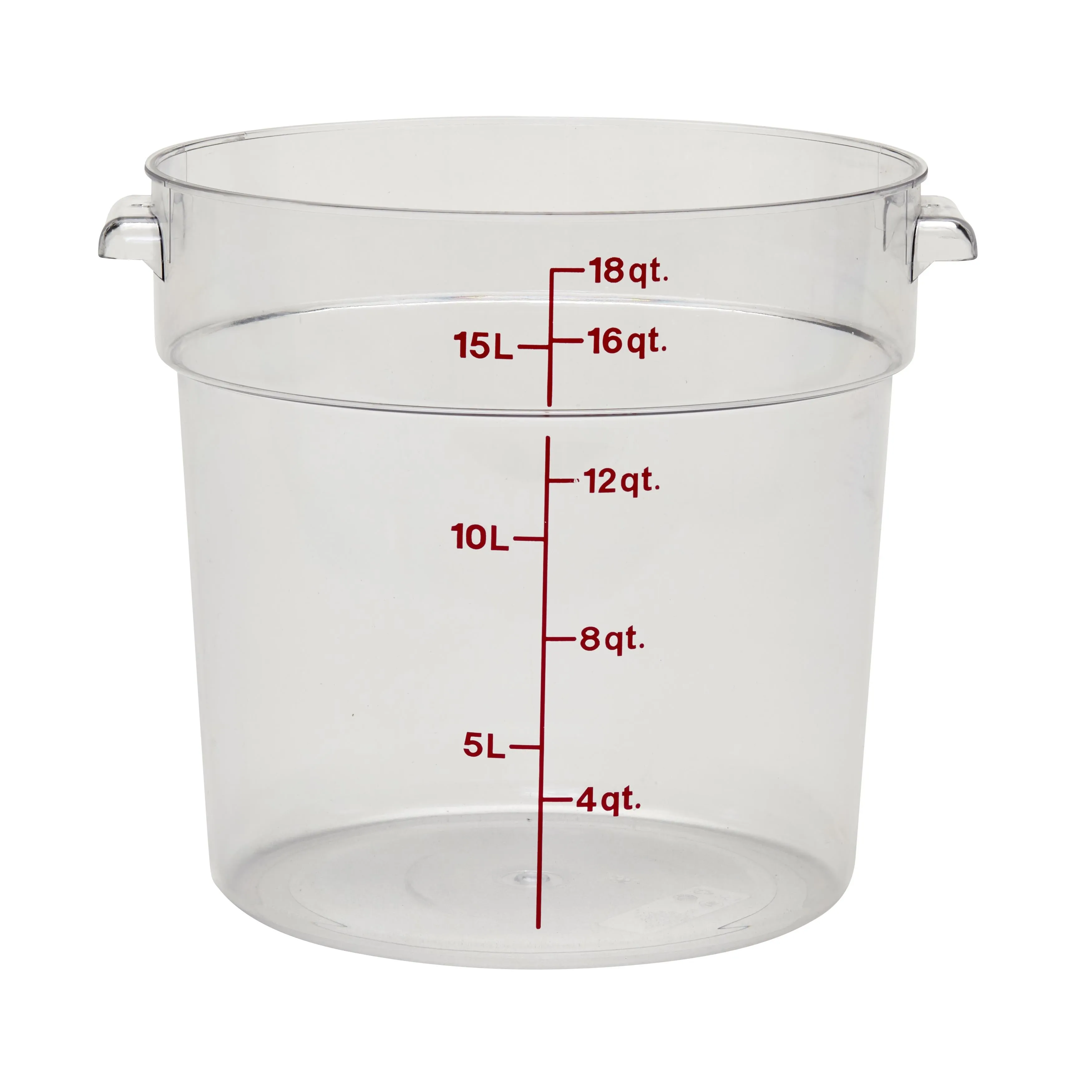 Cambro RFSCW18, 18 Qt Round Food Storage Container, Clear Figurines,Home Decor Statues