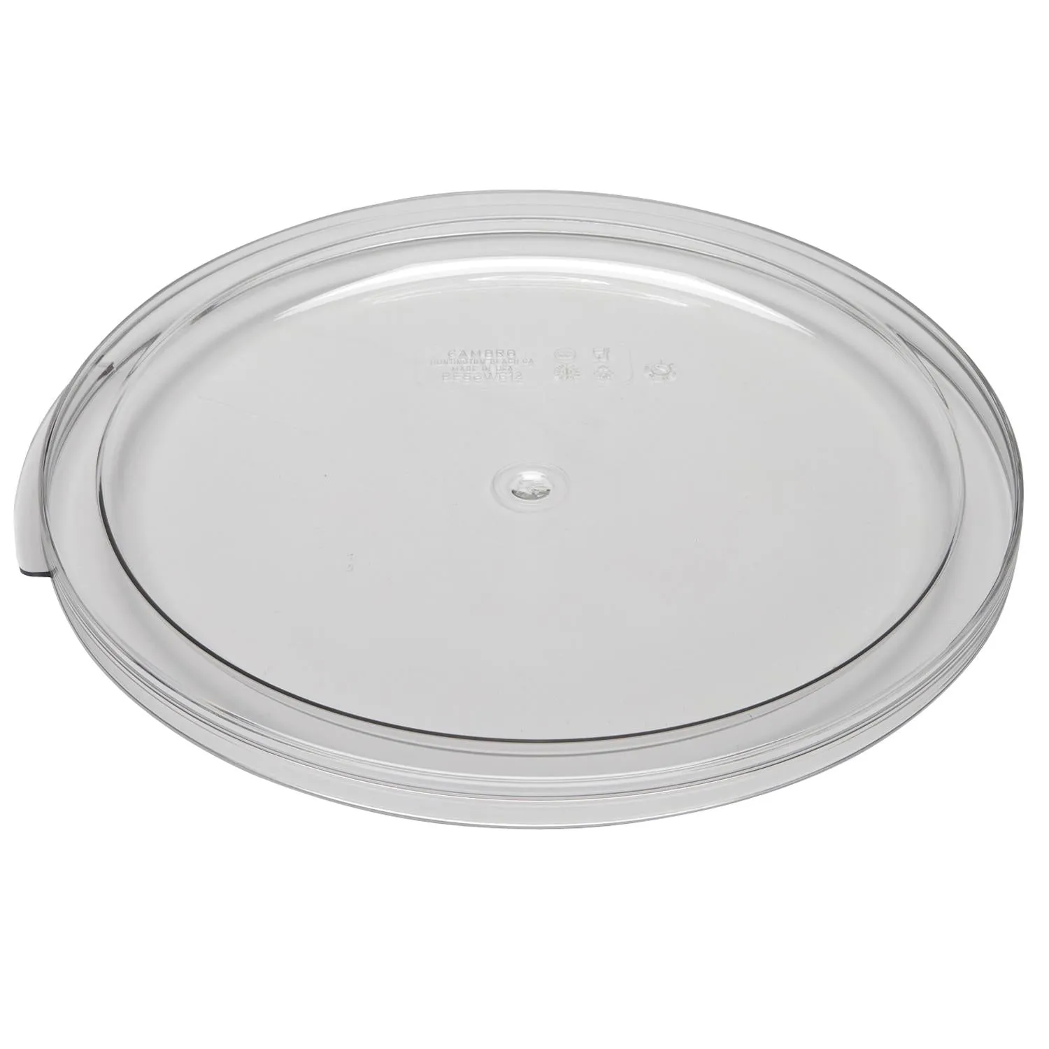 Cambro RFSCWC12 Round Storage Container Cover for 12, 18 & 22 Qt Containers, Clear Figurines,Home Decor Statues