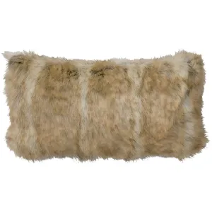 Canadian Fox Faux Fur Oblong Pillow storage cart, utility cart