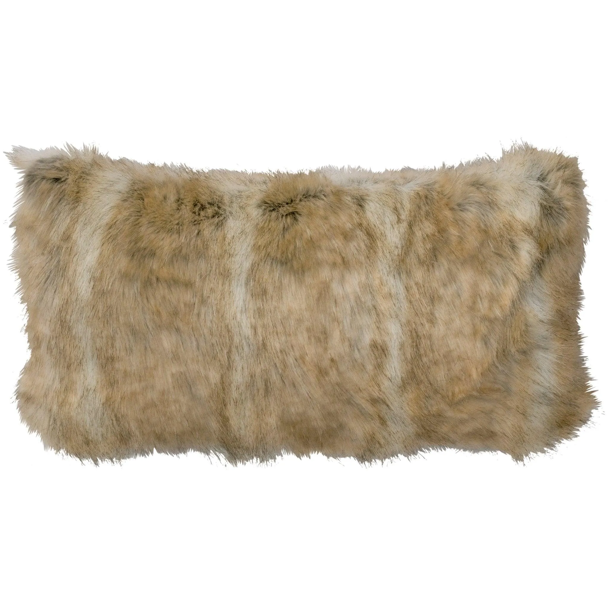Canadian Fox Faux Fur Oblong Pillow storage cart, utility cart