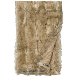 Canadian Fox Faux Fur Throw Blanket storage cart, utility cart