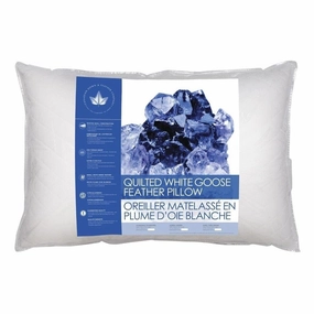 Canadian Down & Feather Company Quilted Goose Feather Pillow pillows,bed pillow,sleeping cushion