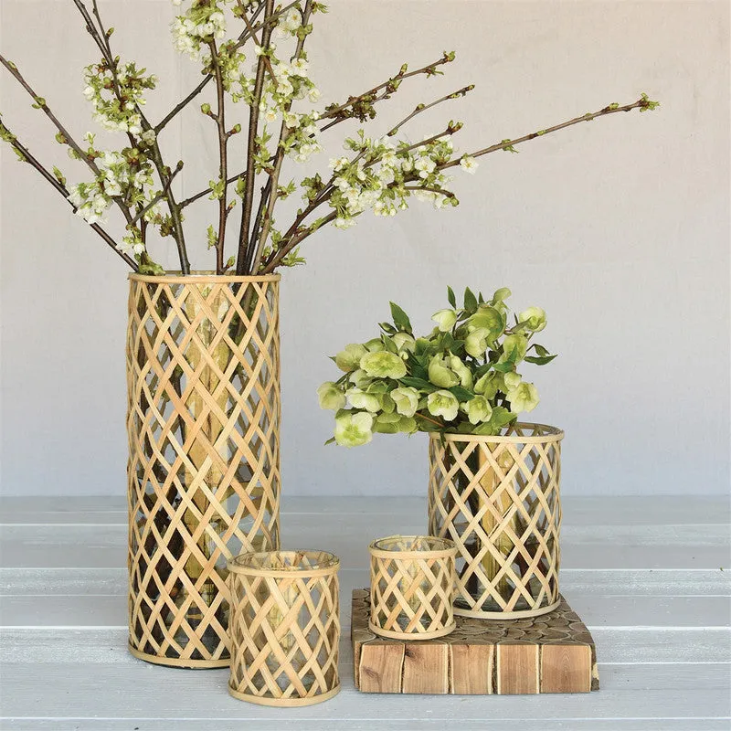 Cane Weave Vase - Med