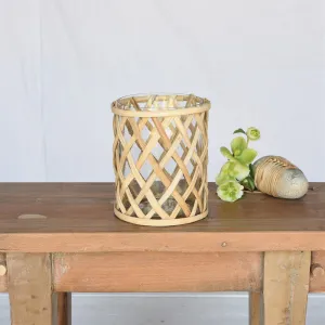 Cane Weave Vase - Med Vase,Ceramic Vase