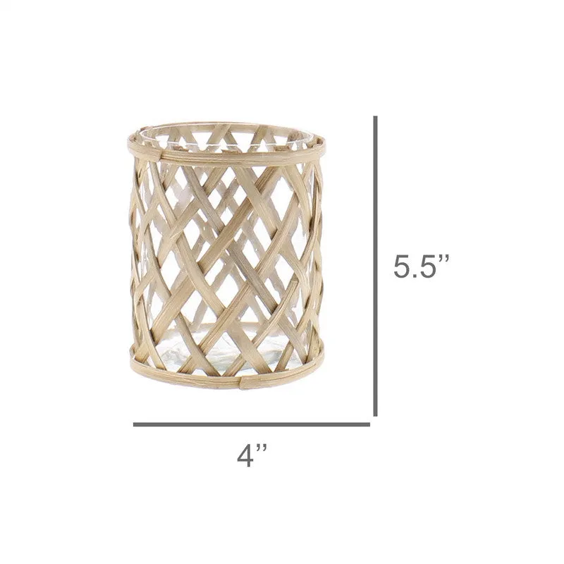 Cane Weave Vase - Med