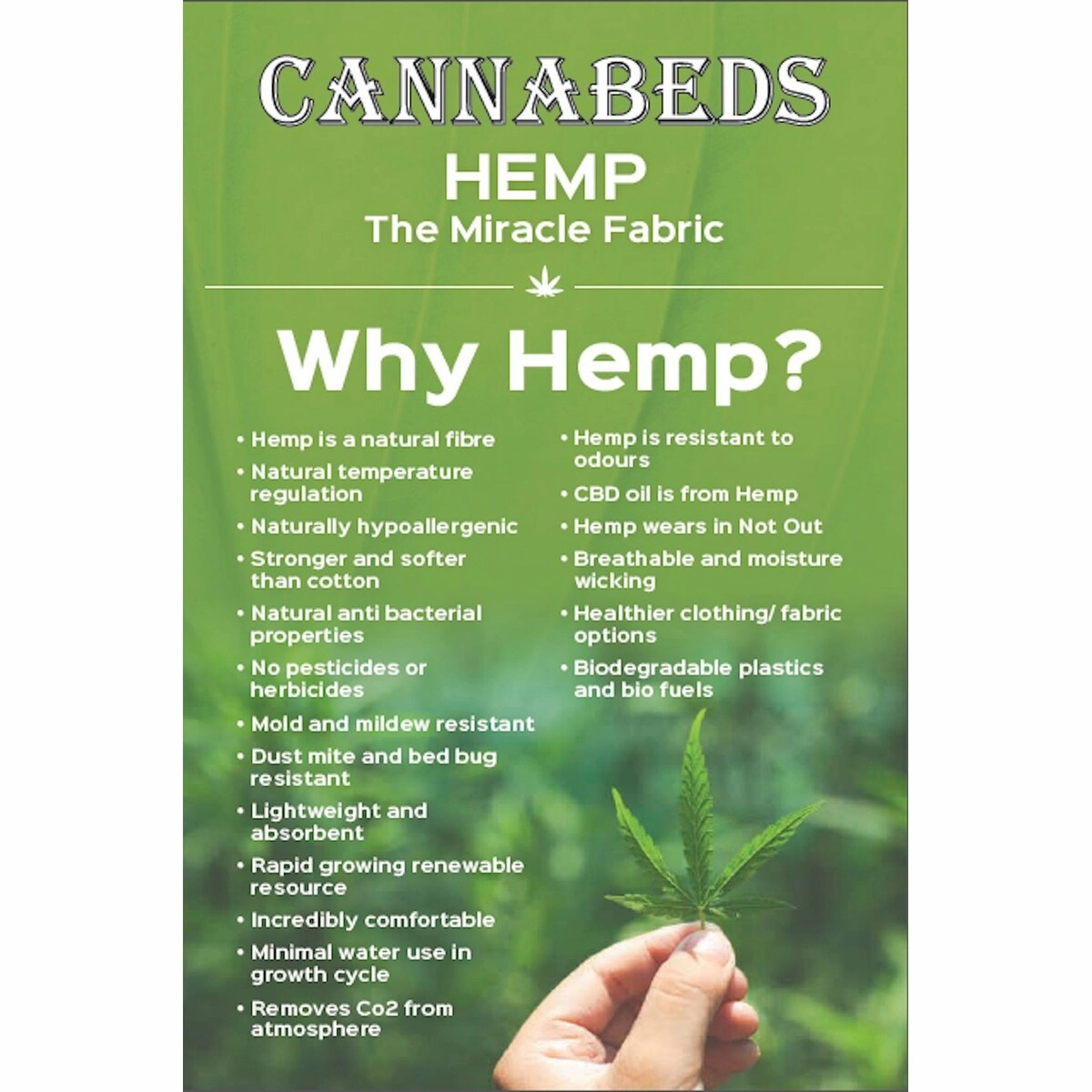 Cannabeds hemp pillow
