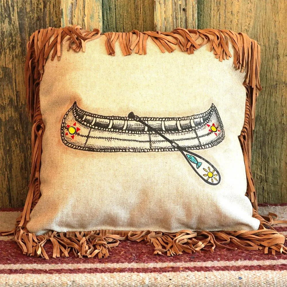 Canoe Throw Pillow storage cart, utility cart