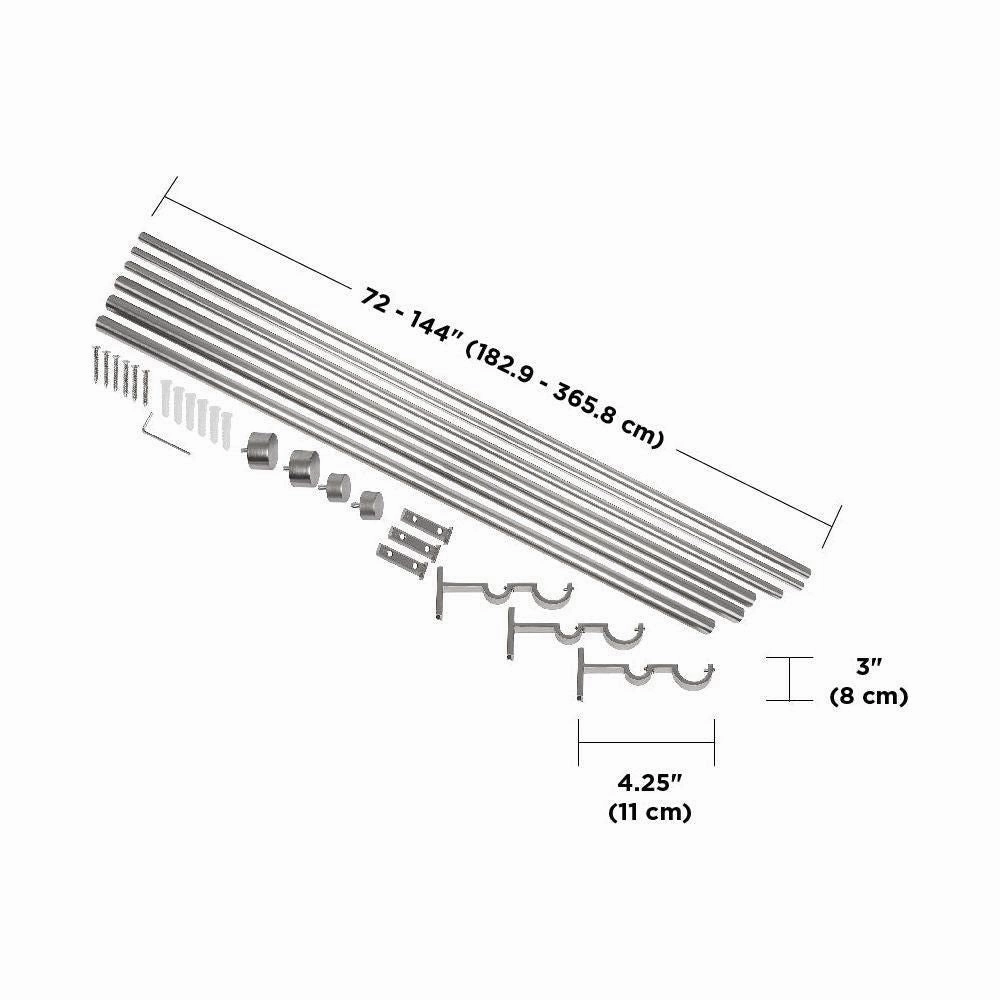 Cappa Expandable Single Curtain Rod