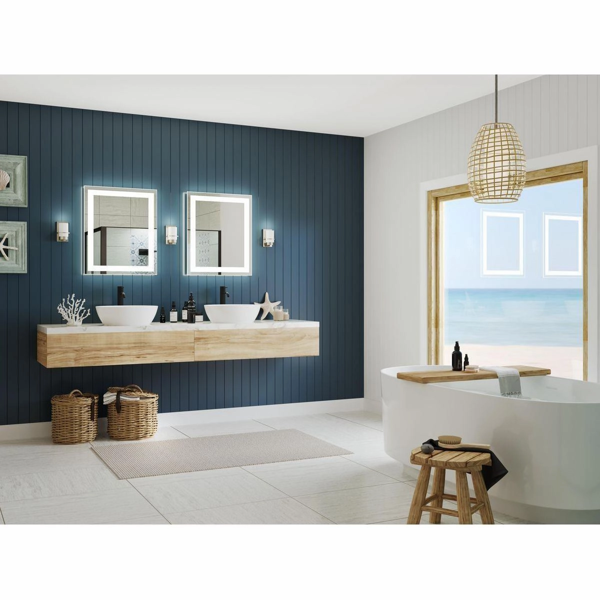 Captarent LED 1-Light LED Mirror