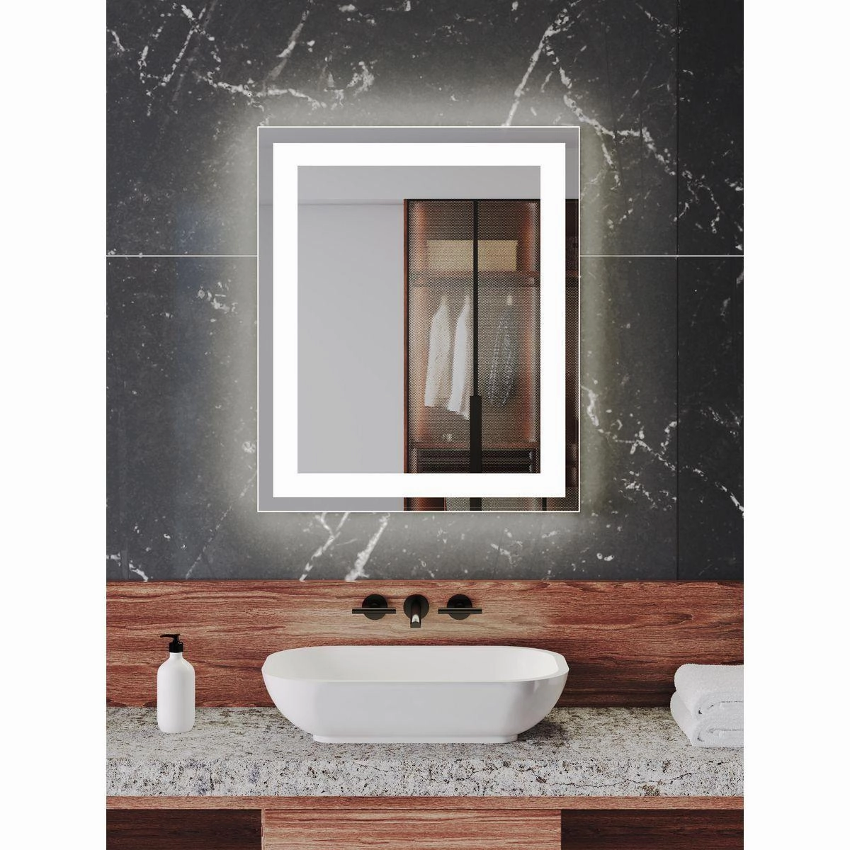 Captarent LED 1-Light LED Mirror