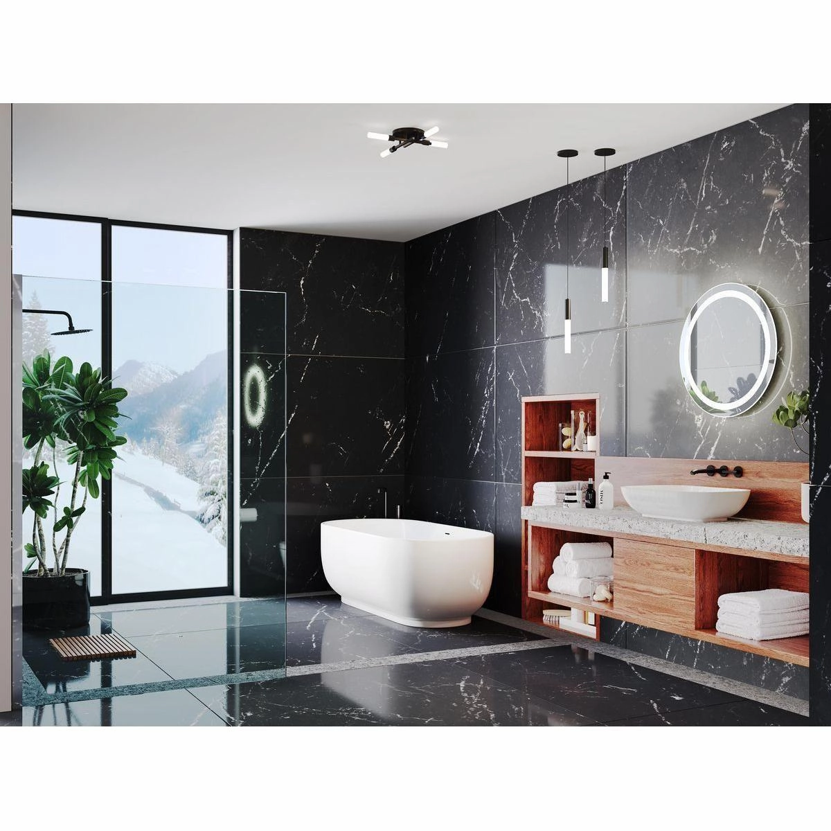 Captarent LED 1-Light LED Mirror