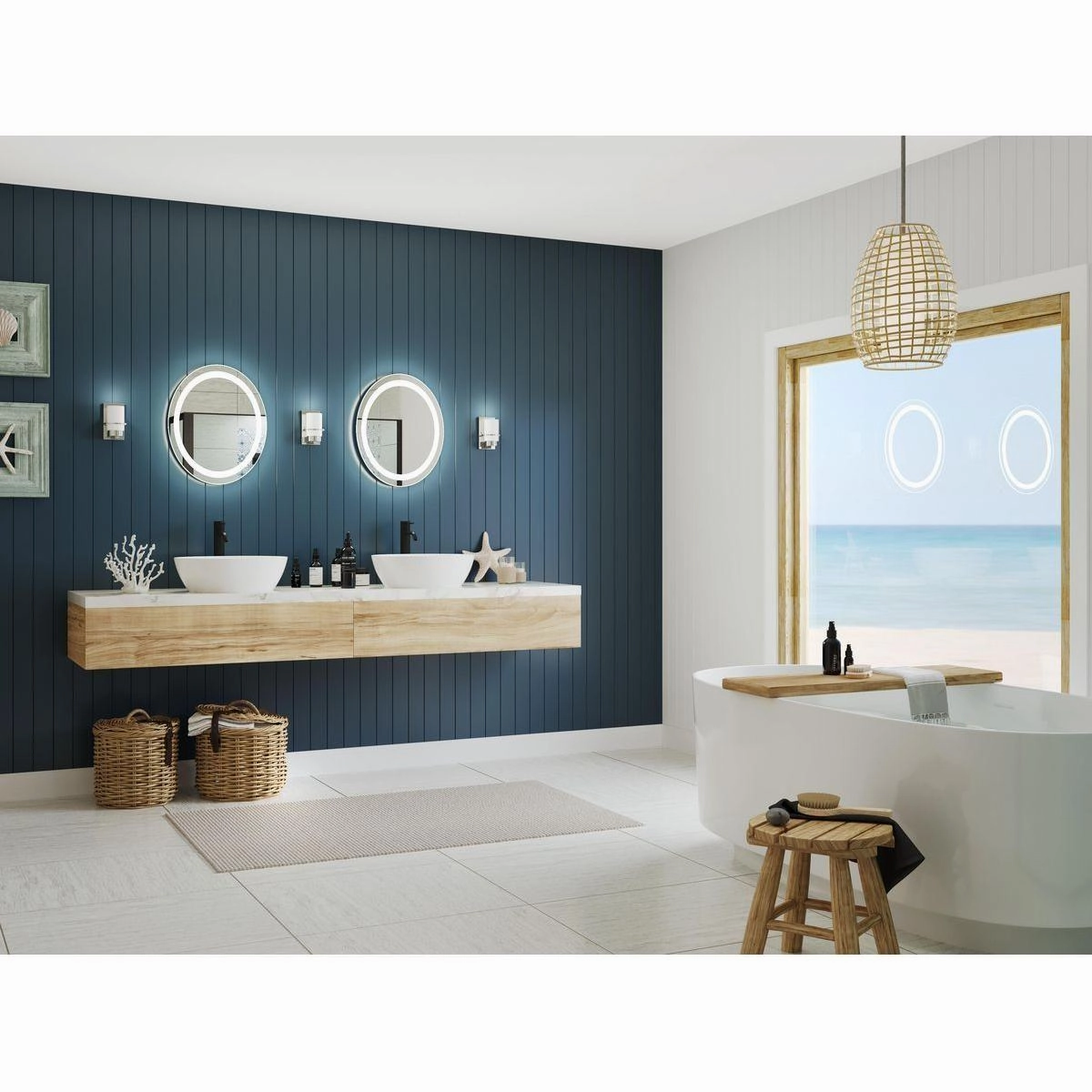 Captarent LED 1-Light LED Mirror