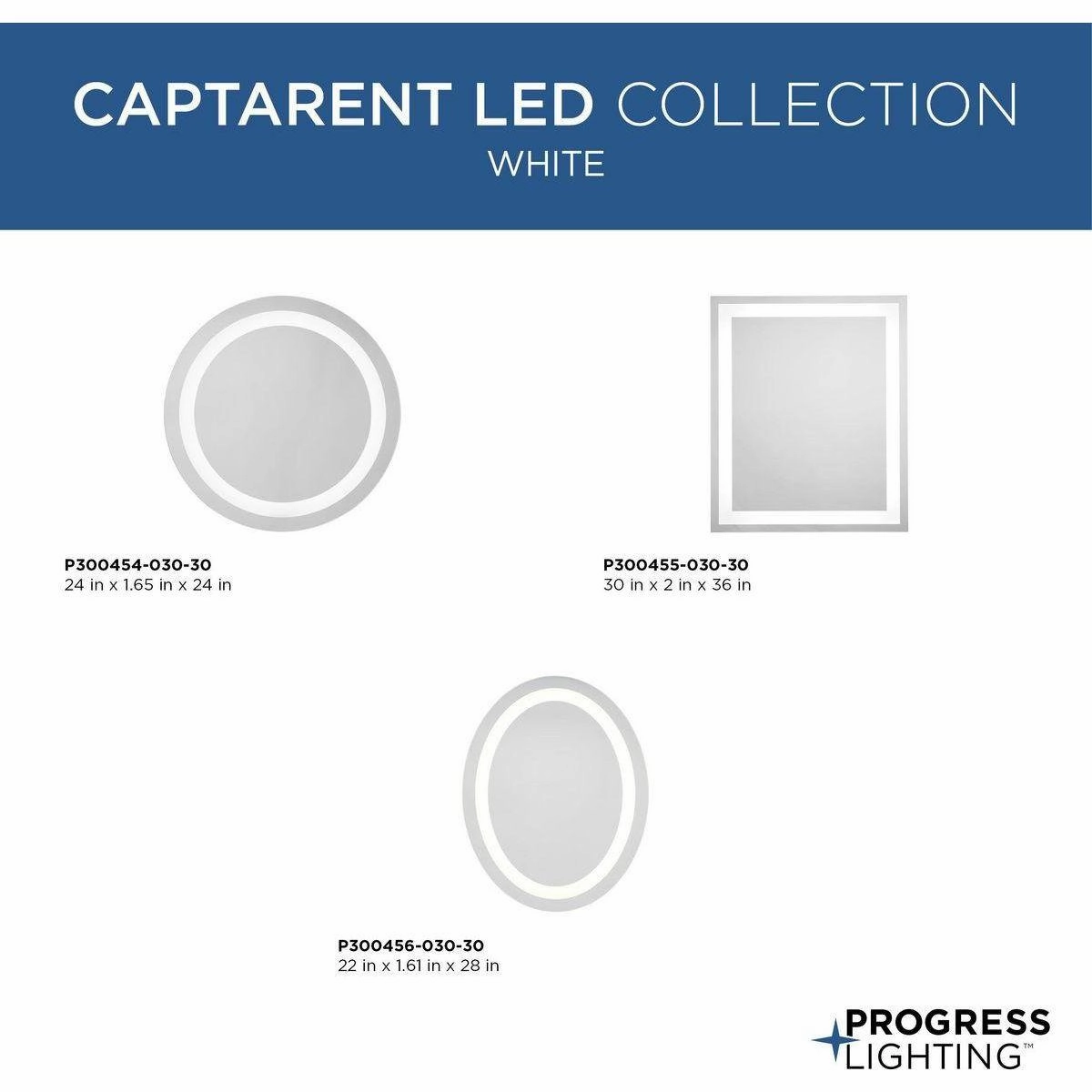 Captarent LED 1-Light LED Mirror