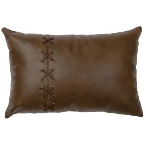 Caribou Cross Leather Accent Pillow storage cart, utility cart