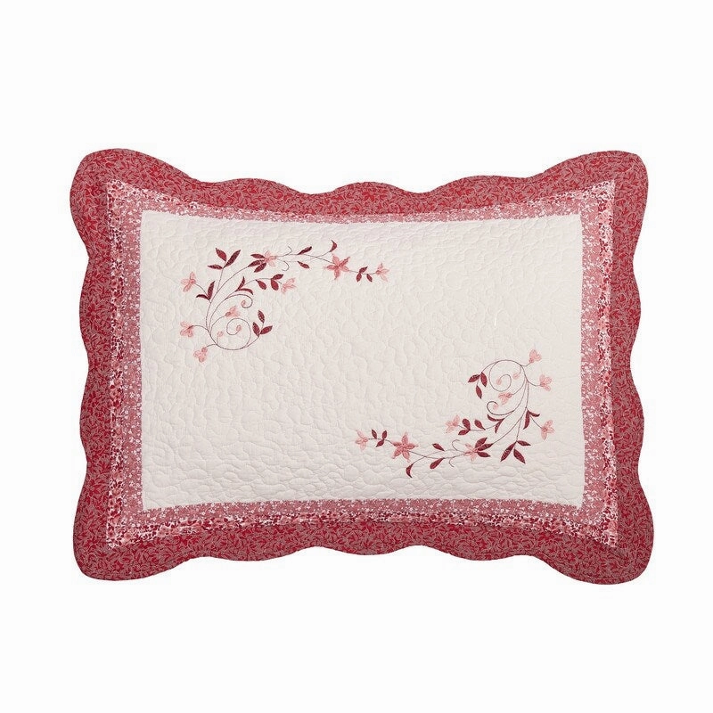 Caroline Embroidered Pillow Sham pillowcases,cotton pillow covers,bed linen