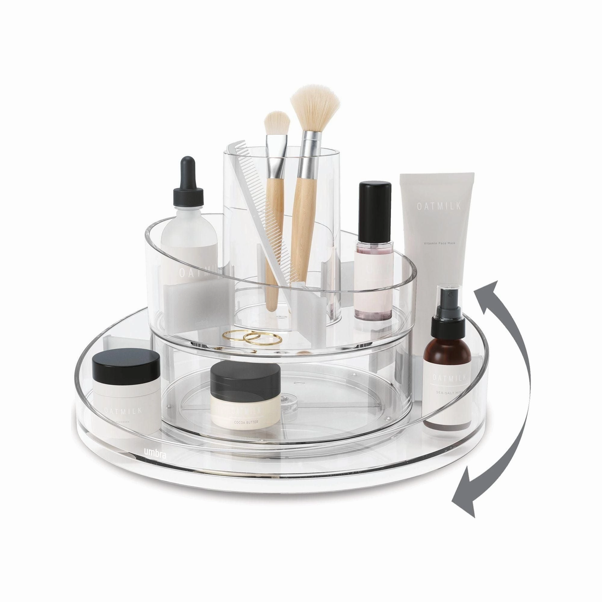 Cascada Rotating Cosmetics Organizer