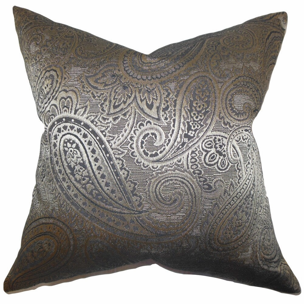 Cashel Paisley Euro Sham Gray pillowcases,cotton pillow covers,bed linen