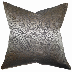 Cashel Paisley Euro Sham Gray pillowcases,cotton pillow covers,bed linen