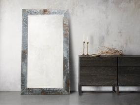 Caspian Floor Mirror in Iron Floor Mirrors,full length floor mirror