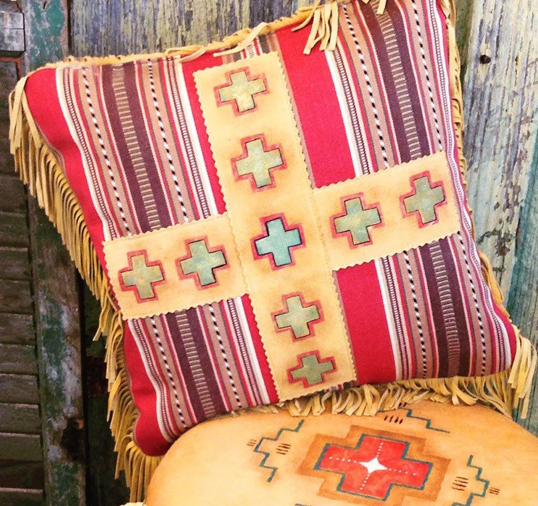 Cayuse Serape Throw Pillow storage cart, utility cart