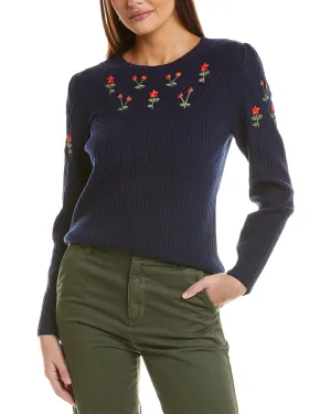 CeCe Embroidered Sweater