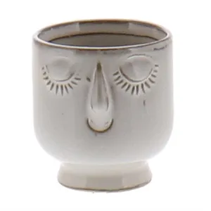 Celia Cachepot, White, Ceramic - Sm - Fancy White Vase,Ceramic Vase
