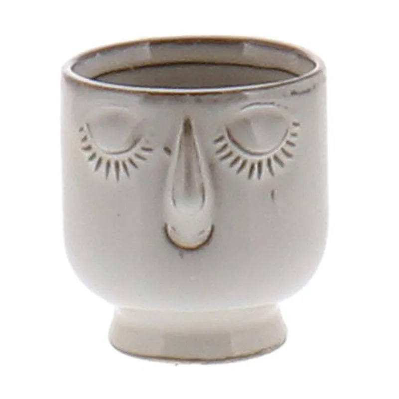 Celia Cachepot, White, Ceramic - Sm - Fancy White Vase,Ceramic Vase