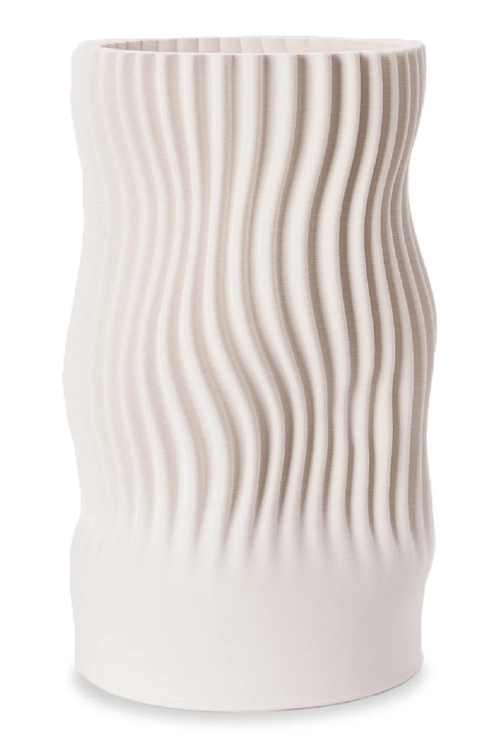 Ceramic Wave-Textured Vase | Liang & Eimil Imera Vase,Glass Vase