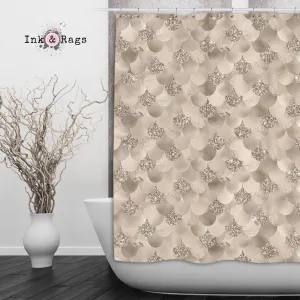 Champaign Mermaid Dreams Shower Curtains and Optional Bath Mats Lighting,Lamps Fixtures