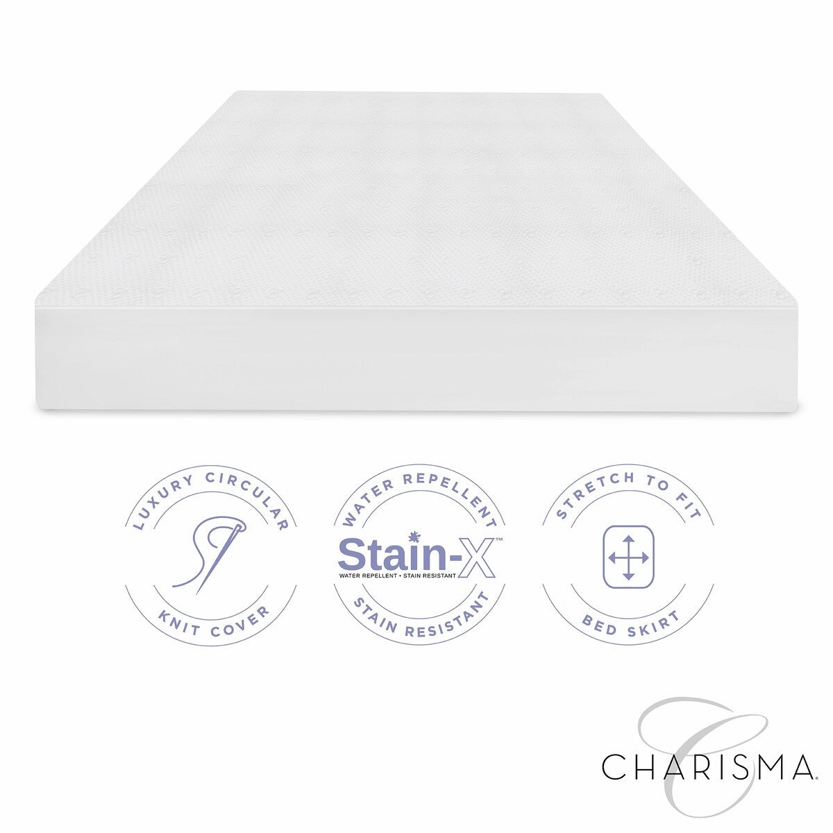 Charisma Luxury Protection Water Repellent and Stain Resistant Mattress Protector - N/A