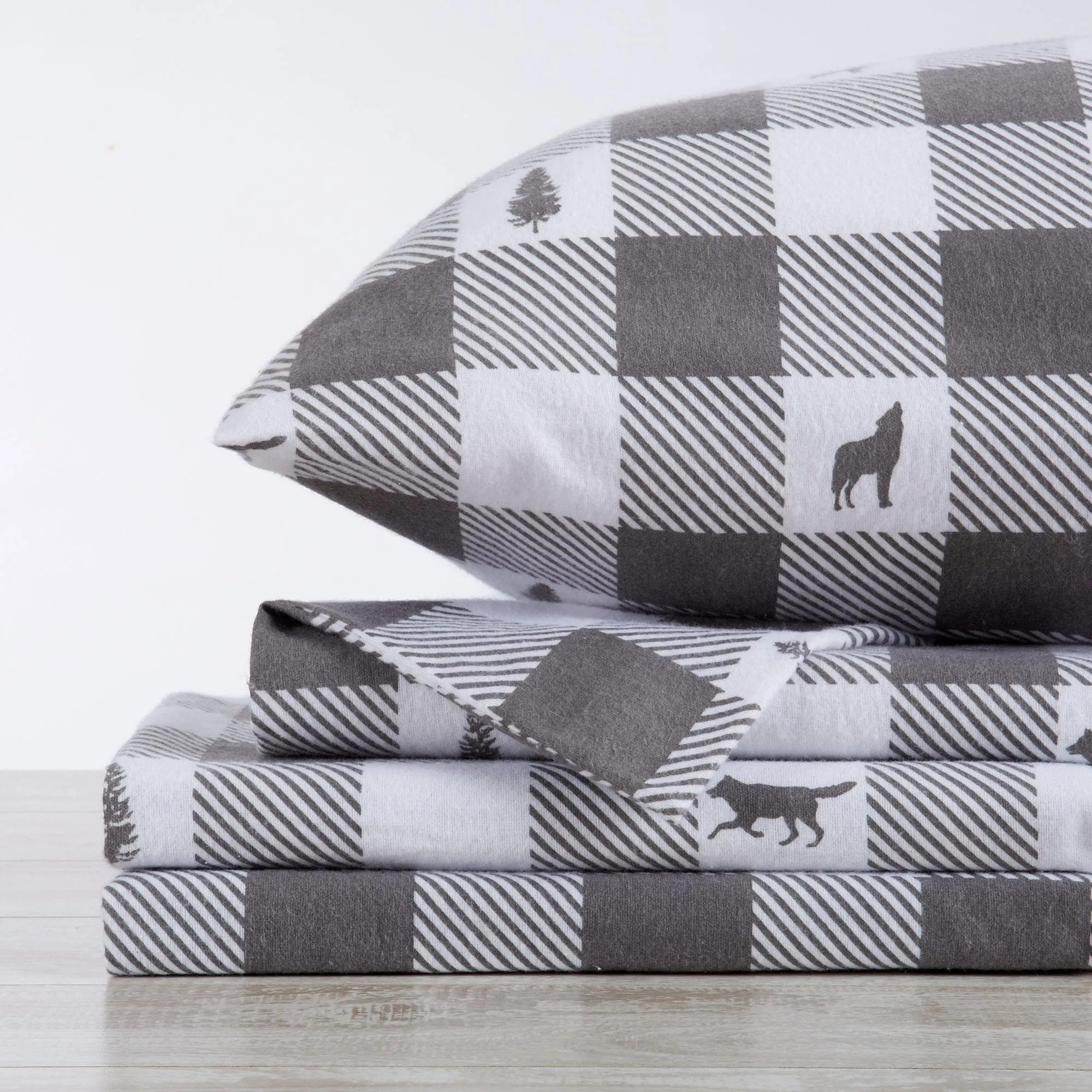 Checkered Lodge Cotton Sheet Set